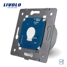 Fabricant Livolo UE Standard 1 Gang 2 Voies Mur Lumière De Contrôle Murale Écran Tactile Commutateur Électrique LED Sans Panneau De Verre VL-C701S